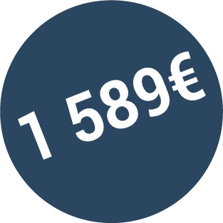 Tarif 1589 €